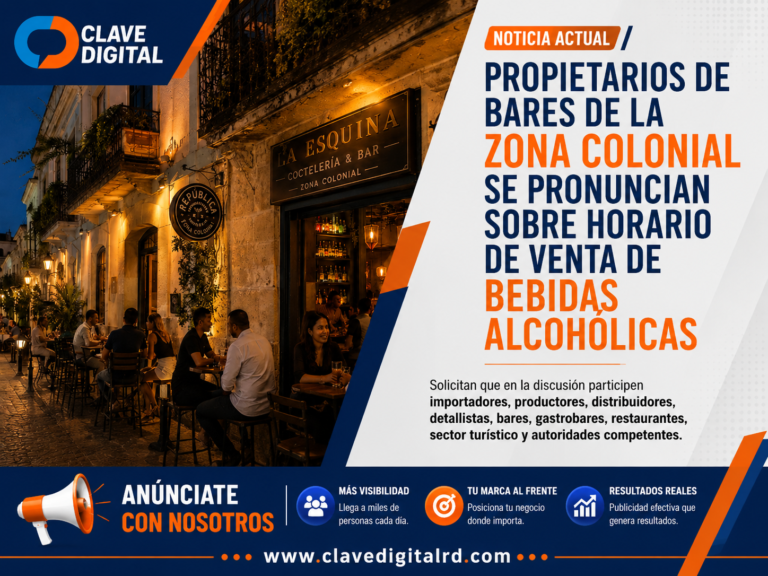 Propietarios de bares de la Zona Colonial piden diálogo amplio sobre horarios de venta de alcohol