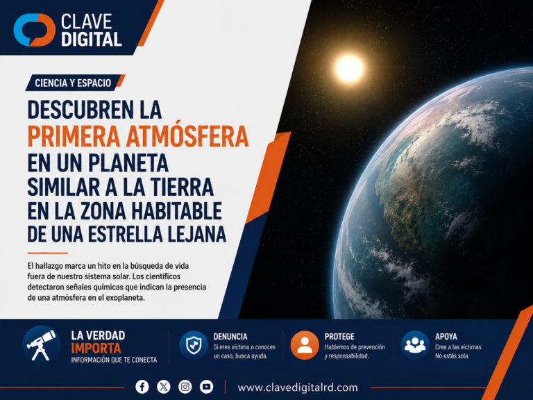 Descubren una atmósfera en un planeta similar a la Tierra dentro de una zona habitable