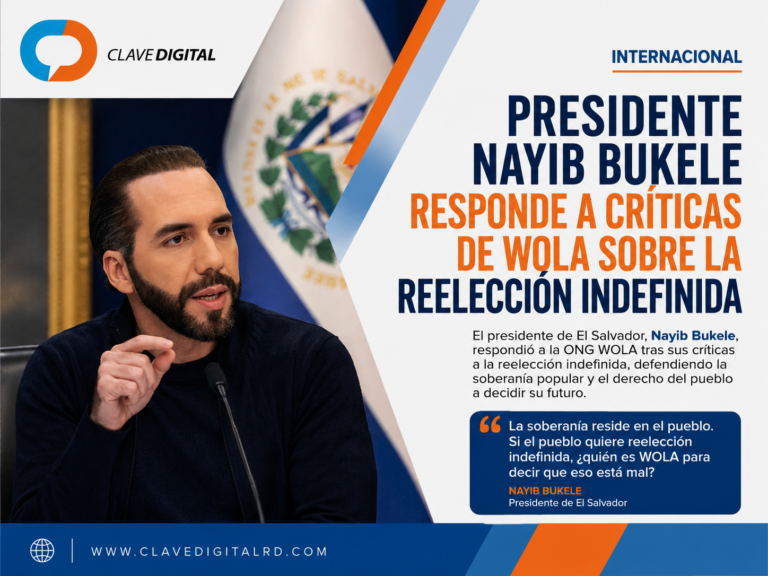 Presidente Nayib Bukele responde a críticas de WOLA sobre la reelección indefinida