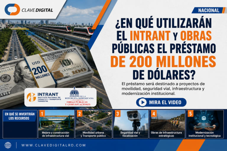 ¿En qué utilizarán el Intrant y Obras Públicas el préstamo de 200 millones de dólares?