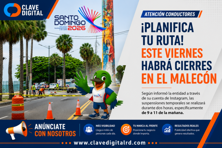 Atencion choferes Planifica tu ruta! Este viernes habrá cierres en el Malecón