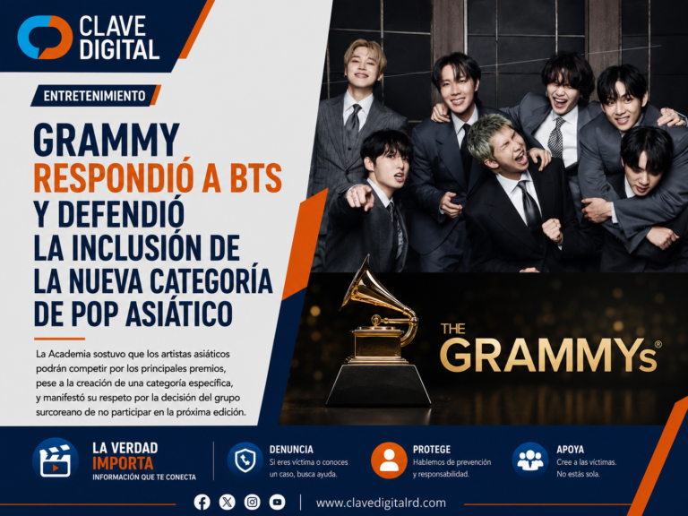 Grammy defiende nueva categoría de Pop Asiático tras decisión de BTS