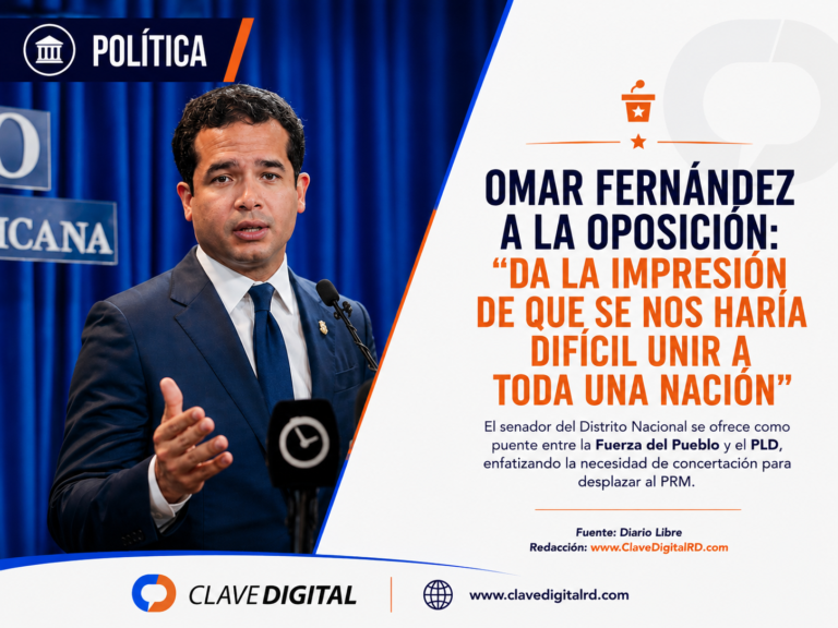 Omar Fernández llama a la oposición a buscar unidad de cara al 2028