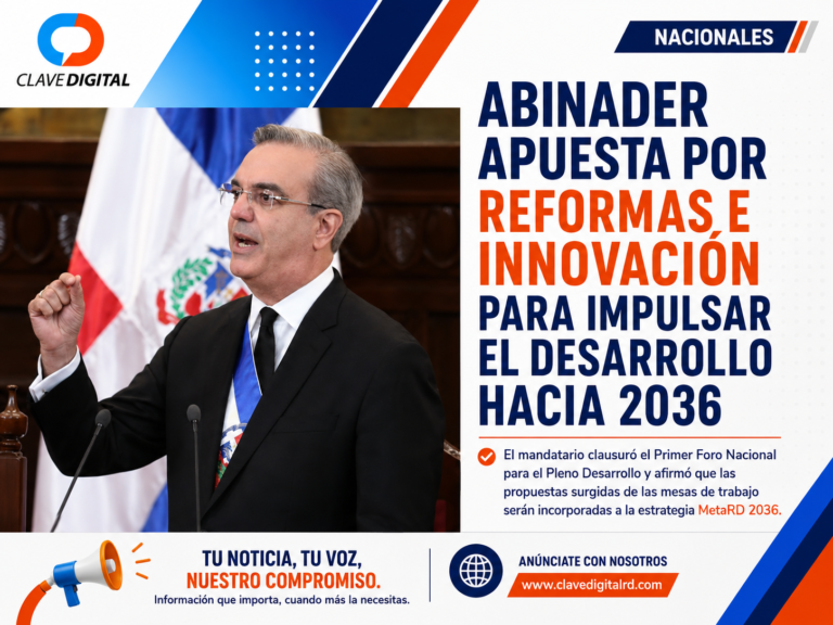 Abinader apuesta por reformas e innovación para impulsar el desarrollo hacia 2036