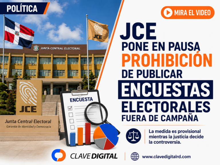 JCE pone en pausa prohibición de publicar encuestas electorales fuera de campaña