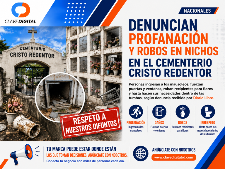 Denuncian profanación y robos en nichos en el cementerio Cristo Redentor