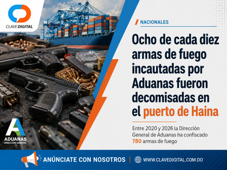 Puerto de Haina concentra ocho de cada diez armas incautadas por Aduanas
