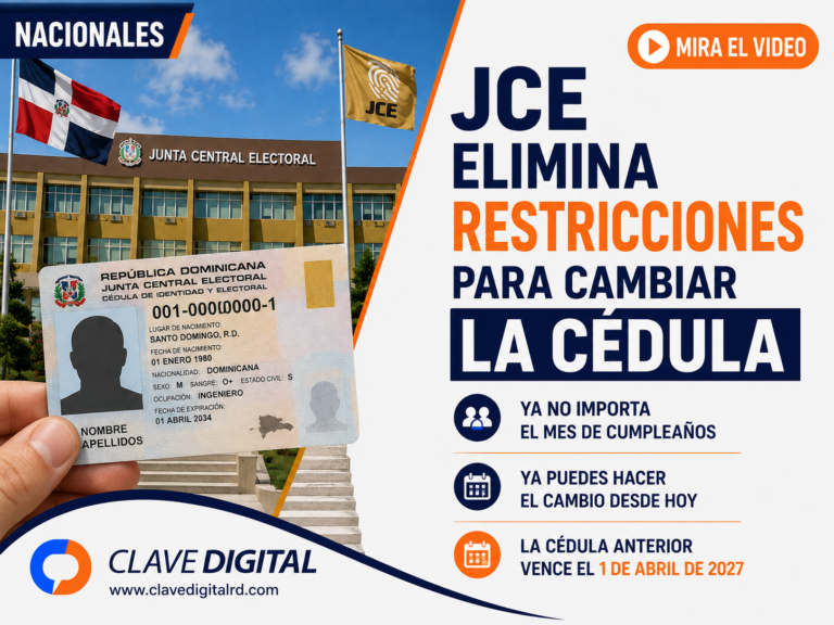JCE abre renovación de la nueva cédula para todos: ya no importa el mes de cumpleaños