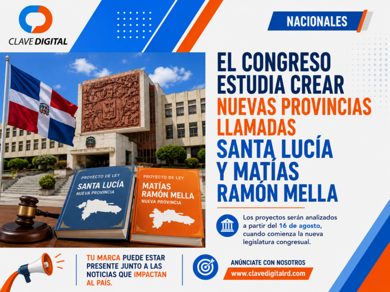 El Congreso estudia crear nuevas provincias llamadas Santa Lucía y Matías Ramón Mella