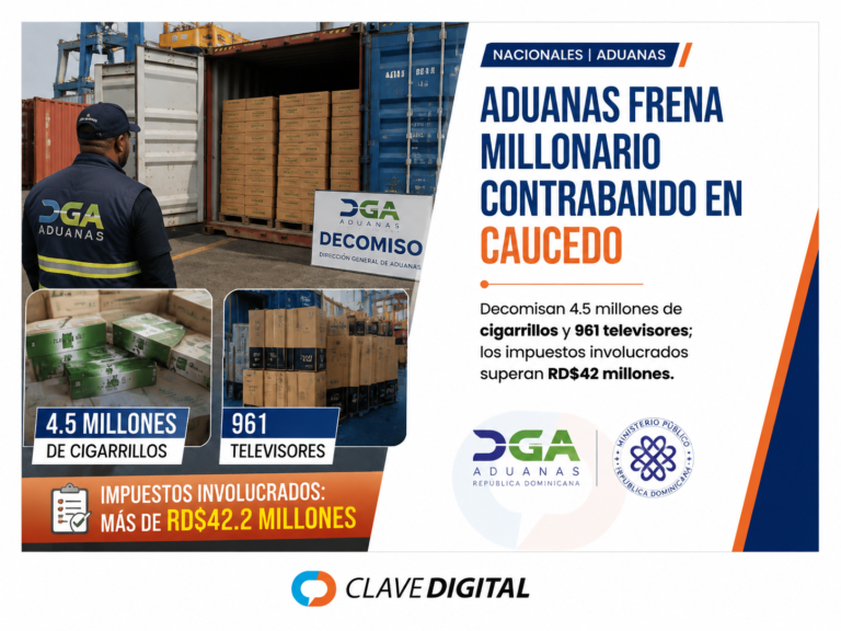 Aduanas asesta golpe al contrabando: decomisa 4.5 millones de cigarrillos y 961 televisores