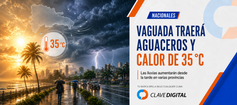 Vaguada traerá aguaceros, tormentas y calor de hasta 35 °C