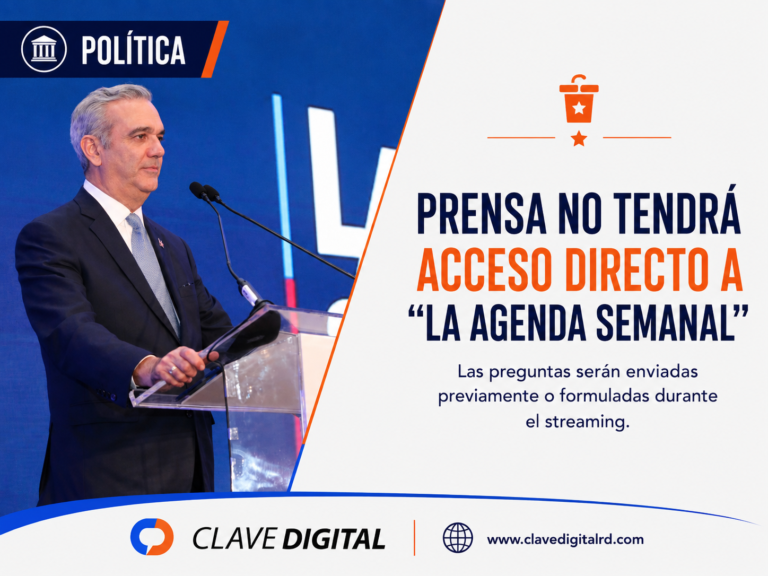PRENSA NO TENDRÁ ACCESO DIRECTO A “LA AGENDA SEMANAL” DE ABINADER