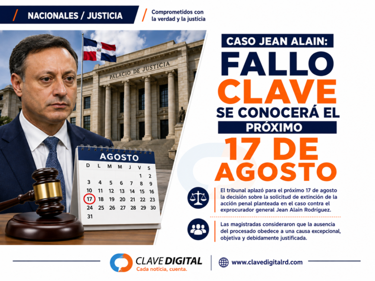 Caso Jean Alain: aplazan para el 17 de agosto fallo sobre extinción de la acción penal