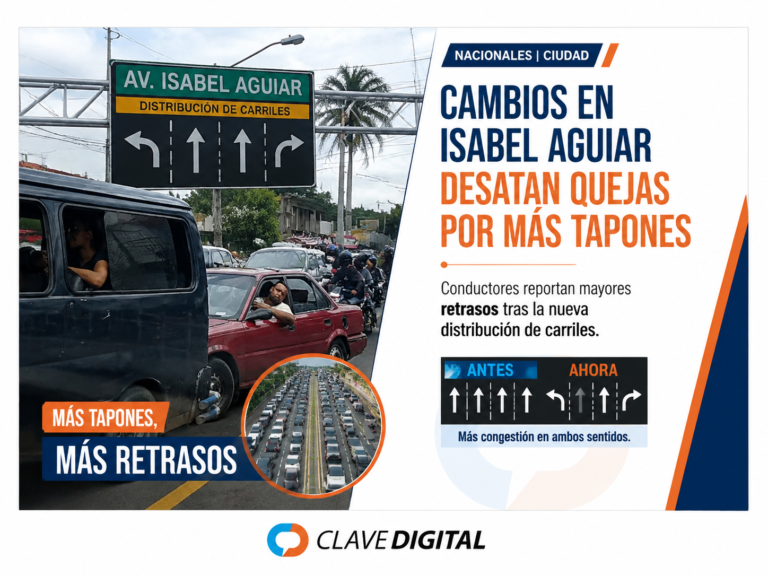 Nuevos carriles en la Isabel Aguiar generan más tapones y quejas de conductores