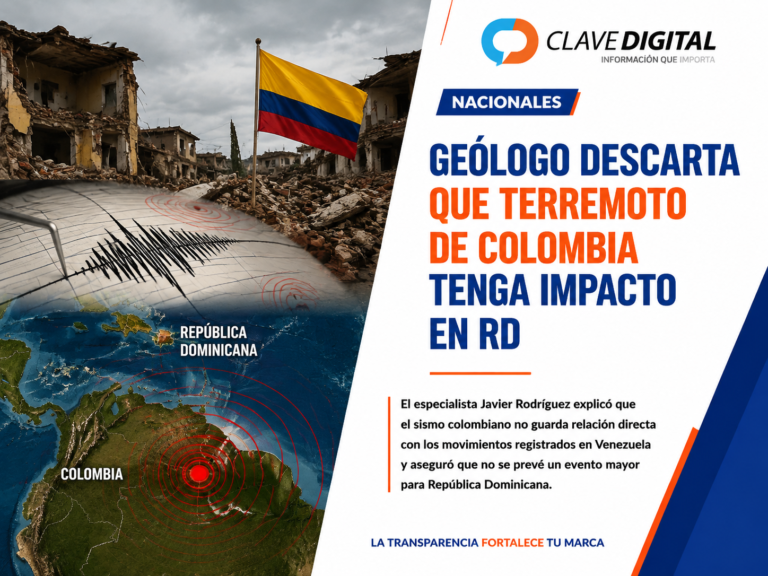 Geólogo descarta impacto en RD por terremoto ocurrido en Colombia