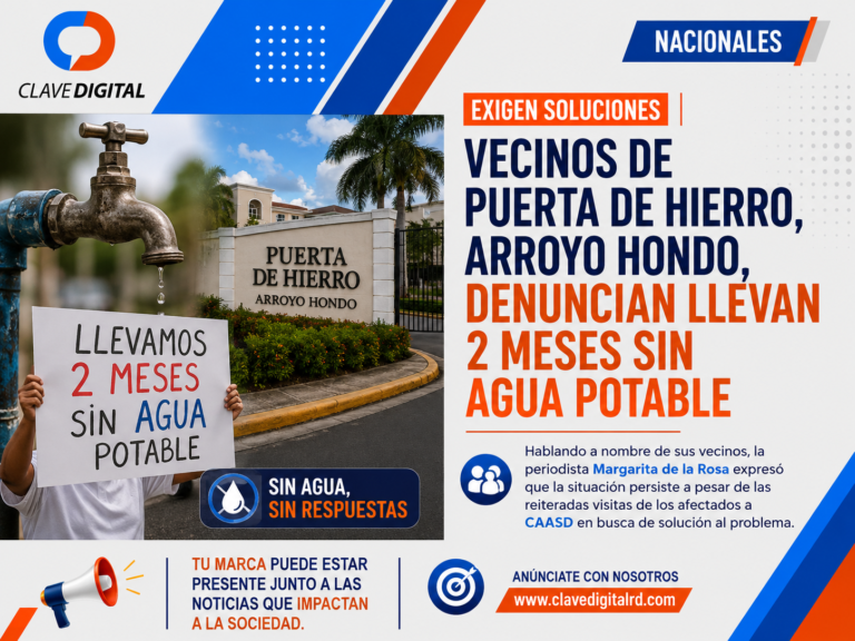 Vecinos de Puerta de Hierro, Arroyo Hondo, llevan dos meses sin agua potable y exigen soluciones