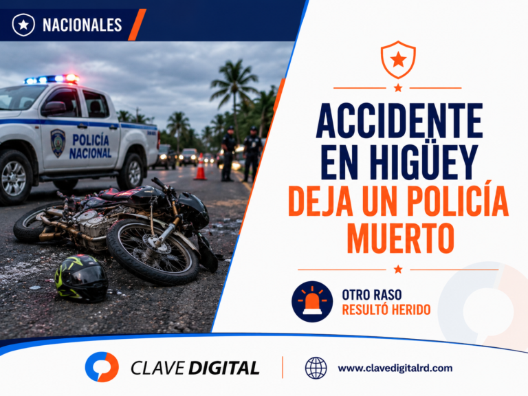 Accidente en Higüey deja un raso de la Policía muerto y otro herido