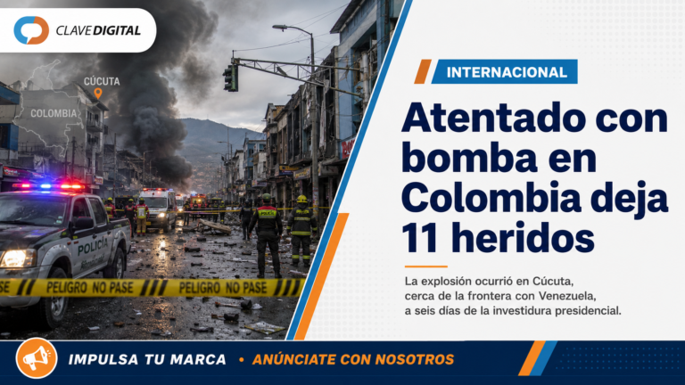 Atentado con bomba en Colombia deja 11 heridos a pocos días de la investidura presidencial
