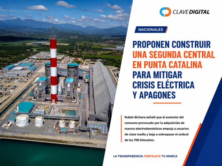Proponen construir una segunda central en Punta Catalina para enfrentar la demanda eléctrica y reducir apagones