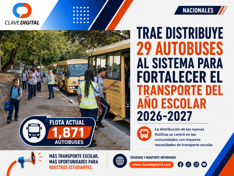 TRAE distribuye 29 autobuses para fortalecer el transporte escolar 2026-2027