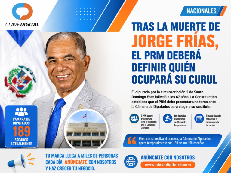 Tras la muerte de Jorge Frías, el PRM deberá definir quién ocupará su curul