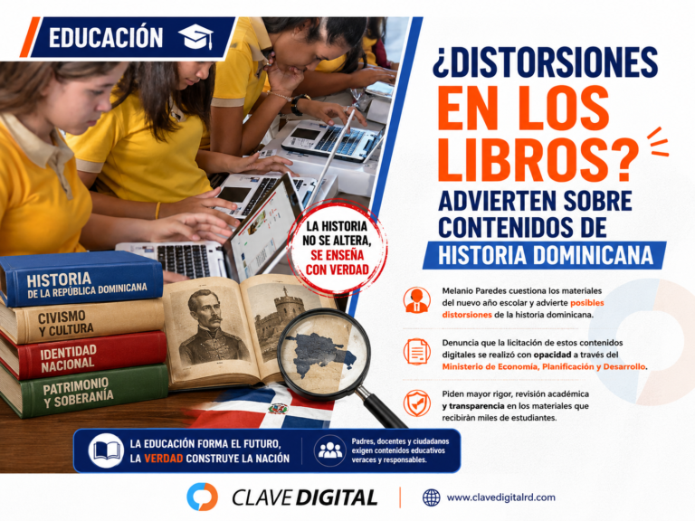 Advierten posibles “distorsiones” de la historia dominicana en libros del nuevo año escolar