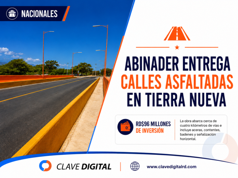 Abinader entrega calles asfaltadas en Tierra Nueva con inversión de RD$96 millones