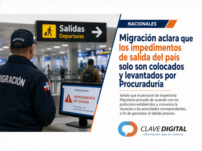 Migración aclara que los impedimentos de salida son colocados y levantados por la Procuraduría