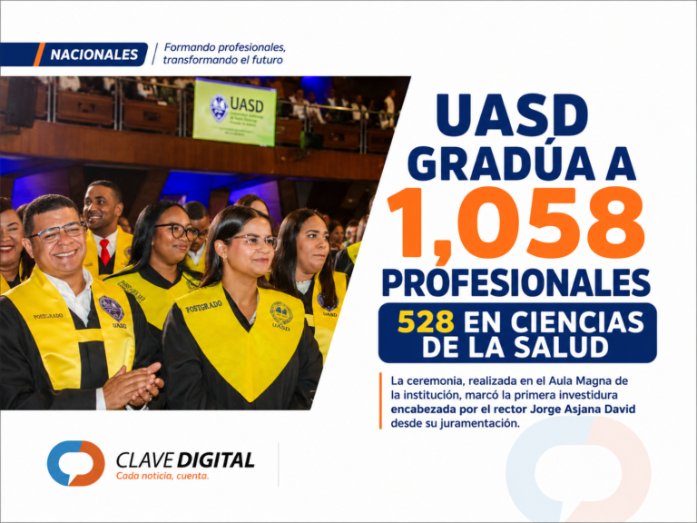 UASD gradúa a 1,058 profesionales de posgrado; 528 pertenecen a Ciencias de la Salud