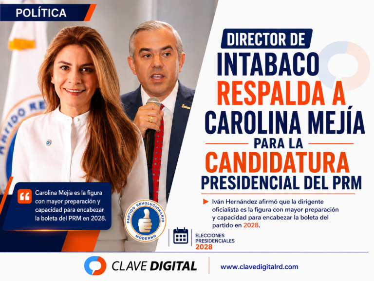 DIRECTOR DE INTABACO RESPALDA A CAROLINA MEJÍA PARA LA CANDIDATURA PRESIDENCIAL DEL PRM