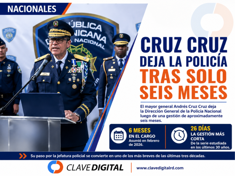 Andrés Cruz Cruz deja la Policía tras una de las gestiones más cortas de las últimas tres décadas