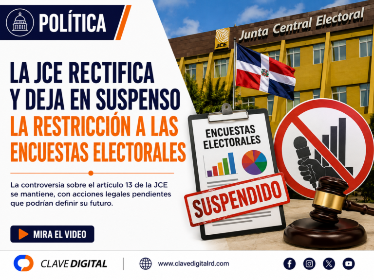 JCE da marcha atrás y suspende temporalmente la restricción a las encuestas electorales